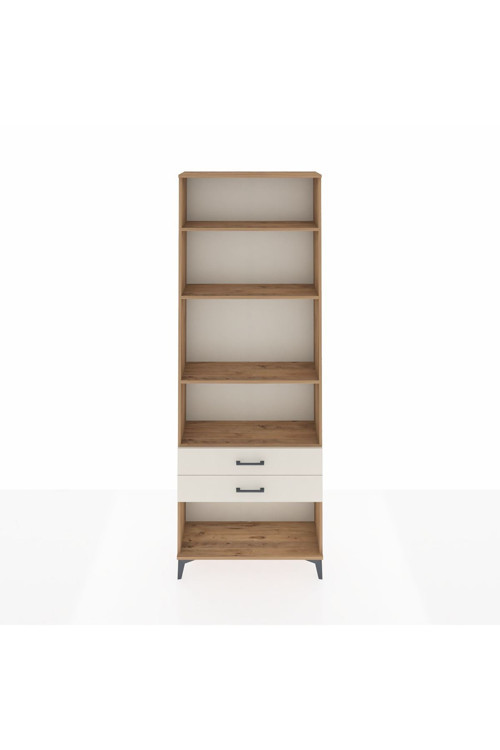 Arges Dolap 4 Raflı 2 Çekmeceli 88 x 30 x 243 Çam-Aytaşı