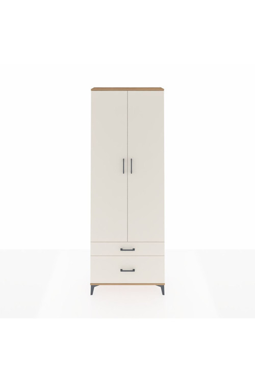 Arges Dolap 4 Raflı 2 Çekmeceli 2 Kapaklı 88 x 30 x 243 Çam-Aytaşı
