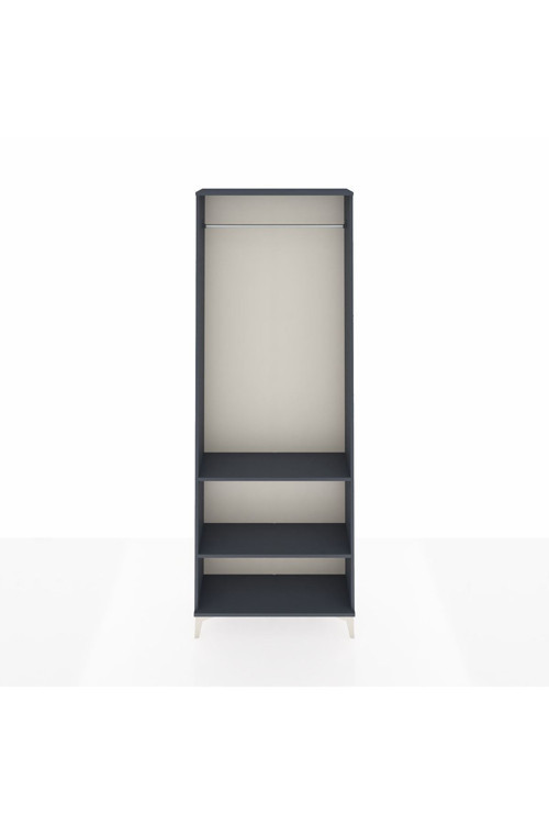 Arges Dolap 2 Raflı 1 Askılı 88 x 30 x 243 cm Antrasit - Antrasit