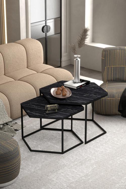 Orta Sehpa Altıgen İkili Lüx Bendir