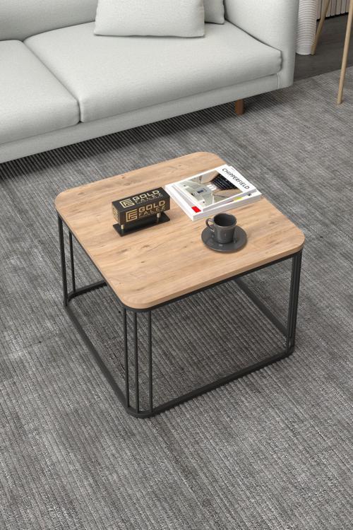 Orta Sehpa Ve Zigon Sehpa Oval Lüx 5'Li Set Beyaz