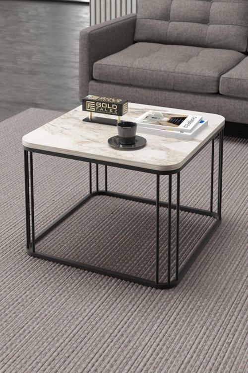 Orta Sehpa Ve Zigon Sehpa Oval Lüx 5'Li Set Efes