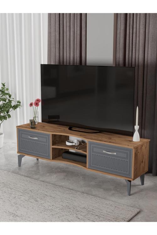 Çalışma Masası 10 Raflı Kitaplık Raf Atlantik Çam