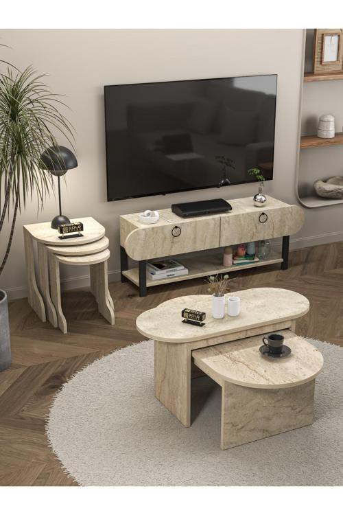 Ayakkabılık Ahşap 2 Kapaklı Metal Raflı 4 Katlı Çok Amaçlı Atlantik Çam