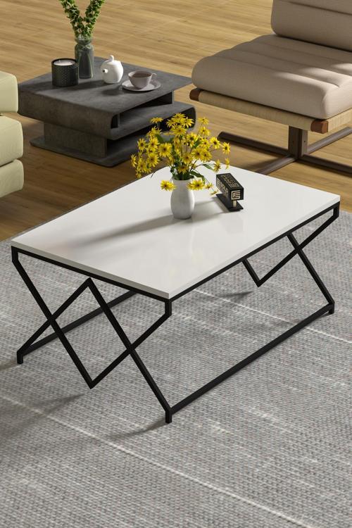 Orta Sehpa Ve Zigon Yan Sehpa Flora Set Efes