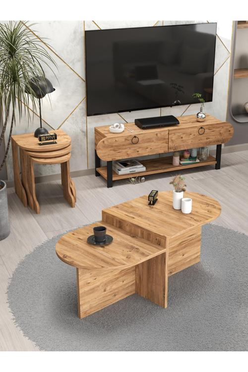 Ayakkabılık Ahşap 2 Kapaklı Metal Raflı 4 Katlı Çok Amaçlı Beyaz