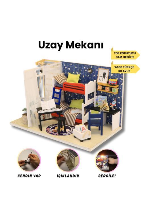 Minyatür Çocuk Odası | Kendin Yap Maket Ev Seti | Ahşap Çocuk Odası | Kendin Yap