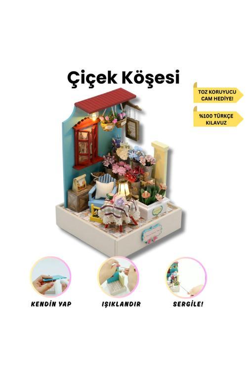 Kendin Yap Minyatür Bahçe| Minyatür Maket Ev | Dıy Hobi Seti Ve Toz Koruma Camı
