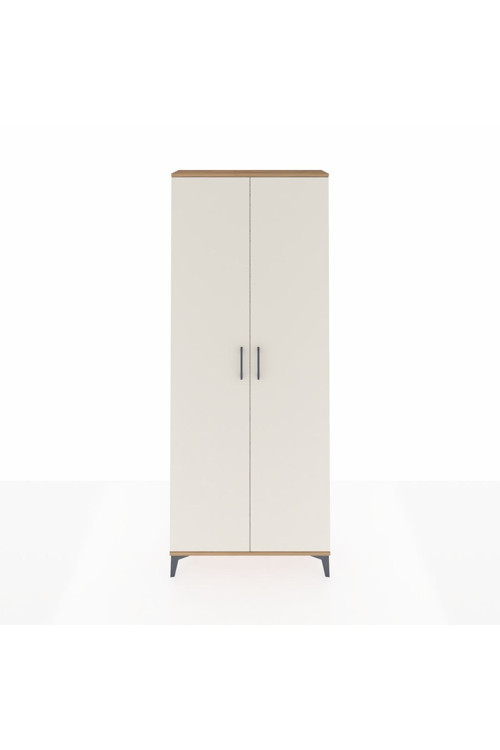 Arges Dolap 2 Raflı 2 Kapaklı 1 Askılı 88 x 30 x 221 cm Çam - Aytaşı