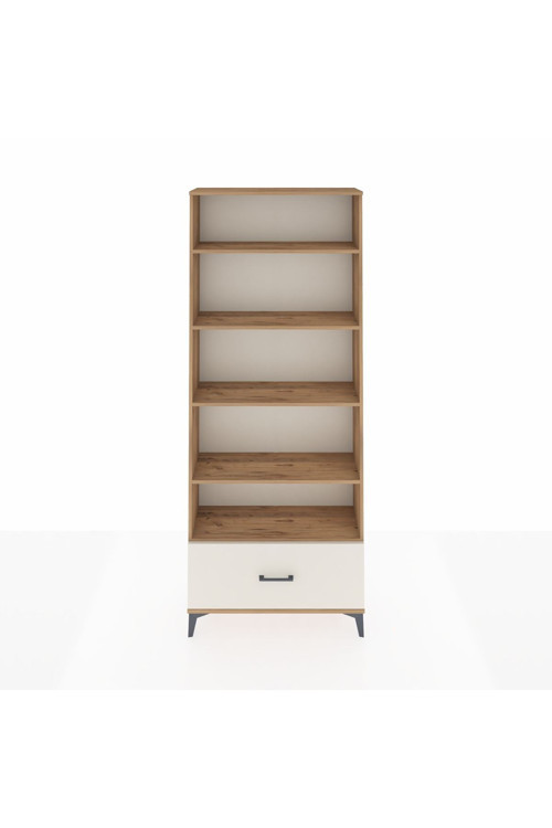 Arges Dolap 5 Raflı Tek Çekmeceli 88x30x221 Çam-Aytaşı