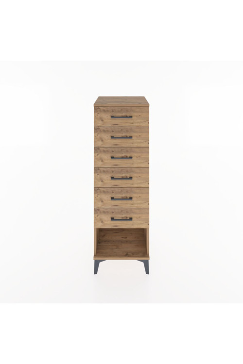 Hyperion Dolap 6 Çekmeceli 44 x 44 x 134 cm Çam - Çam