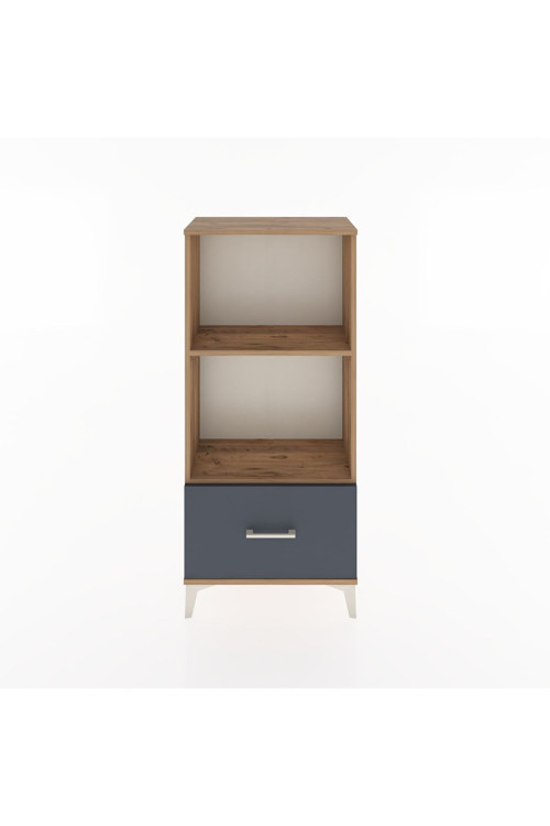 Hyperion Dolap 2 Raflı 1 Çekmeceli 60 x 44 x 134 cm Çam - Antrasit