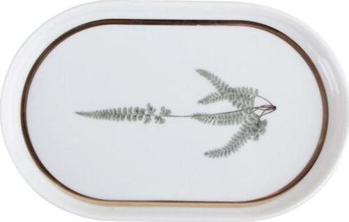 11cp18 Alm Botanıcal 18 Cm Kayık Tabak Desen 1 04alm005061