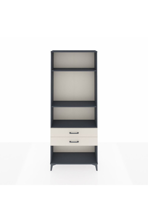 Arges Dolap 3 Raflı 2 Çekmeceli 88x30x221 Antrasit-Aytaşı