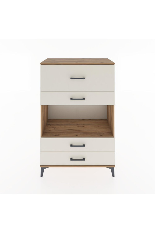 Hyperion Dolap Tek Raflı 4 Çekmeceli 88x44x134 Çam-Aytaşı