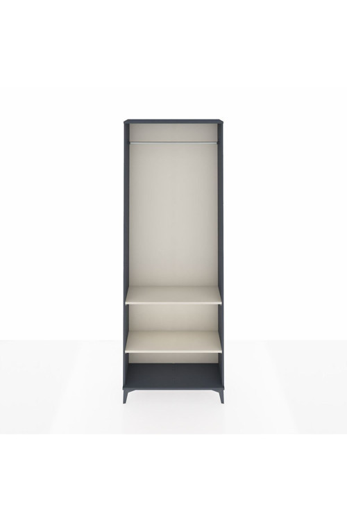 Arges Dolap 2 Raflı 1 Askılı 88 x 30 x 243 cm Antrasit - Aytaşı