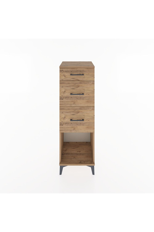 Hyperion Dolap 3 Çekmeceli 44x44x134 Çam-Çam