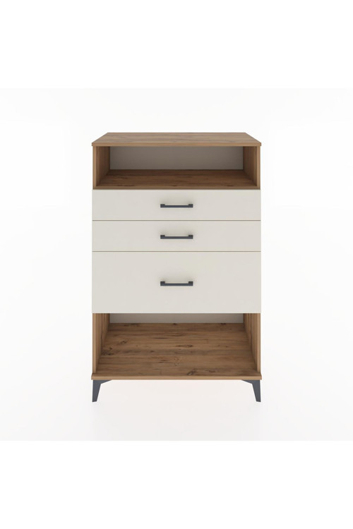 Hyperion Dolap Tek Raflı 3 Çekmeceli 88x44x134 Çam-Aytaşı