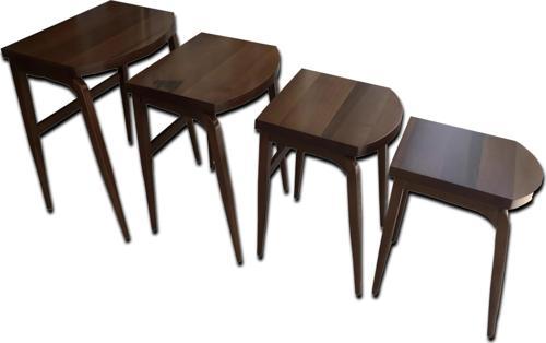Zigon ILGZ 18029 D sehpa Model Ahşap Kayın Retro ayak Kaplama Parlk Ceviz El Yapı