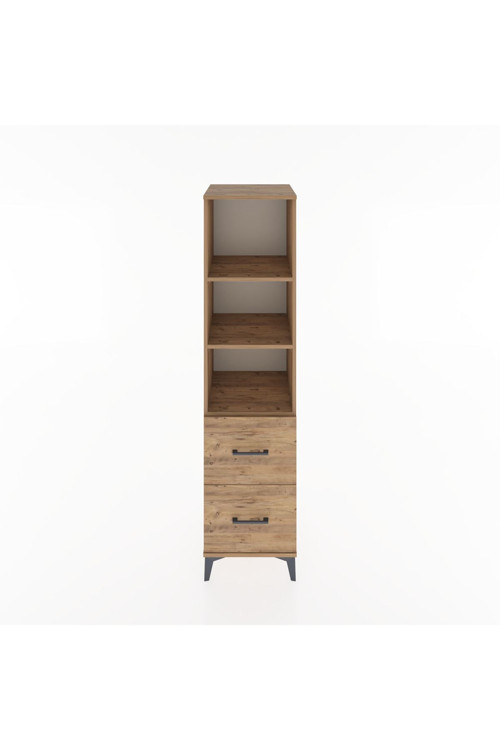 Hyperion Dolap 3 Raflı 2 Çekmeceli 44 x 44 x 182 cm Çam - Çam