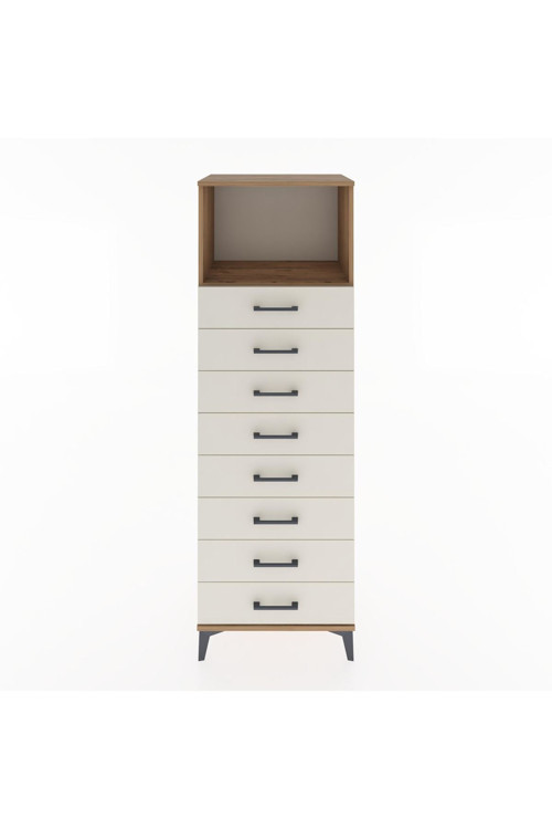 Hyperion Dolap 1 Raflı 8 Çekmeceli 60 x 44 x 182 cm Çam - Aytaşı