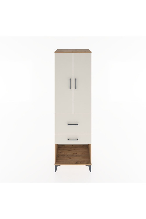 Hyperion Dolap 3 Raflı 2 Çekmeceli 2 Kapaklı 60 x 44 x 195 cm Çam - Aytaşı