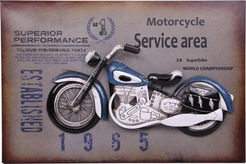 Motorsiklet Tablo Pano Vintage Dekoratif Ev Ofis Hediyelik