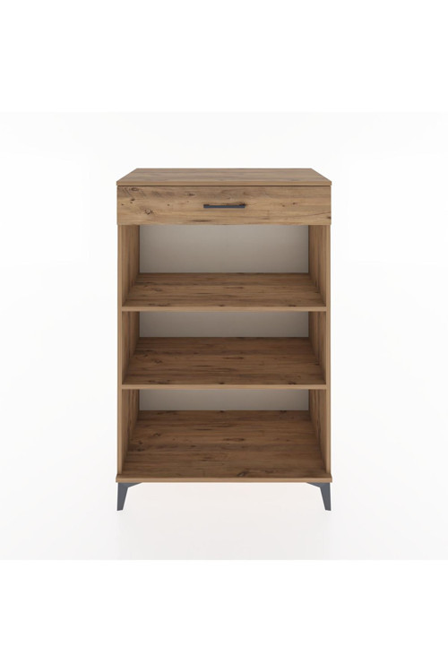 Hyperion Dolap 2 Raflı Tek Çekmeceli 88x44x134 Çam-Çam