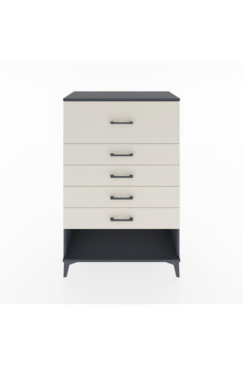 Hyperion Dolap 5 Çekmeceli 88x44x134 Antrasit-Aytaşı
