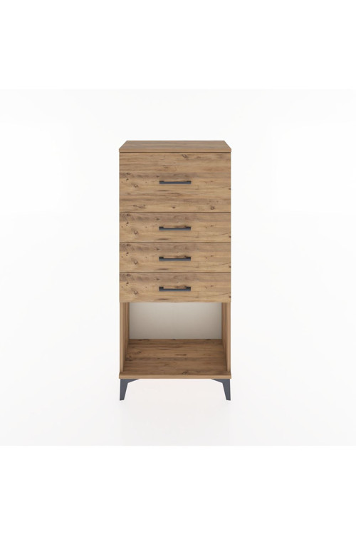Hyperion Dolap 4 Çekmeceli 60x44x134 Çam-Çam
