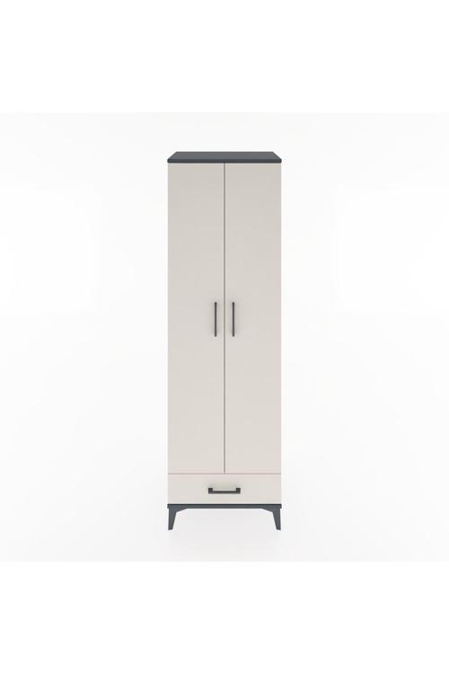 Hyperion Dolap 5 Raflı 1 Çekmeceli 1 Askılı 60 x 44 x 195 cm Antrasit - Aytaşı