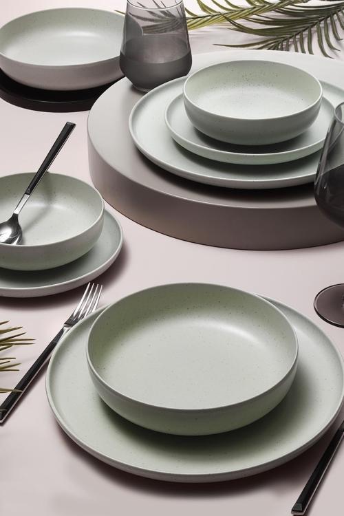 Moderna 16 Parça 4 Kişilik Yemek Takımı Yeşil