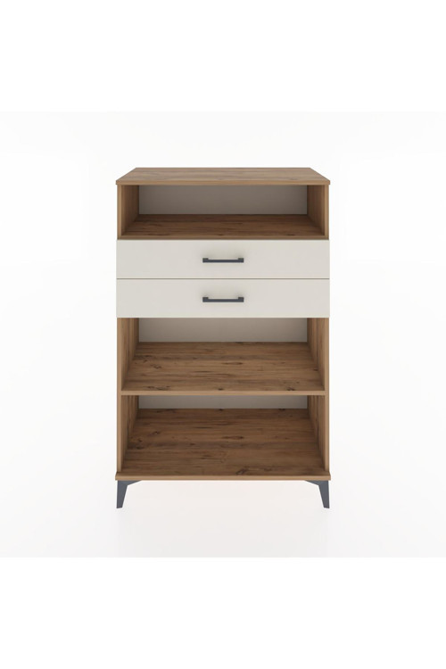 Hyperion Dolap 2 Raflı 2 Çekmeceli 88x44x134 Çam-Aytaşı