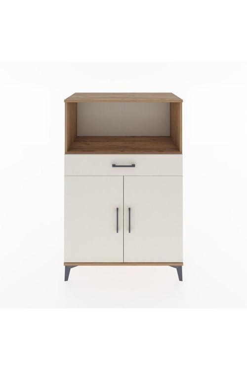 Hyperion Dolap 2 Raflı Tek Çekmeceli 2 Kapaklı 88x44x134 Çam-Aytaşı