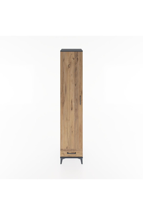 Hyperion Dolap 5 Raflı 1 Çekmeceli 1 Kapaklı 44 x 44 x 221 cm Antrasit - Çam