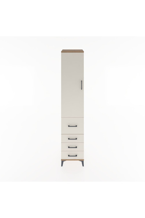 Hyperion Dolap 3 Raflı 4 Çekmeceli 1 Kapaklı 44 x 44 x 221 cm Çam - Aytaşı