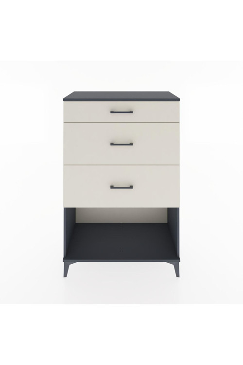 Hyperion Dolap 3 Çekmeceli 88x44x134 Antrasit-Aytaşı