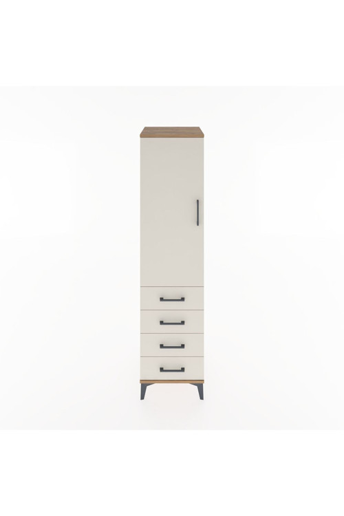 Hyperion Dolap 1 Raflı 4 Çekmeceli 1 Askılı 44 x 44 x 182 cm Çam - Aytaşı