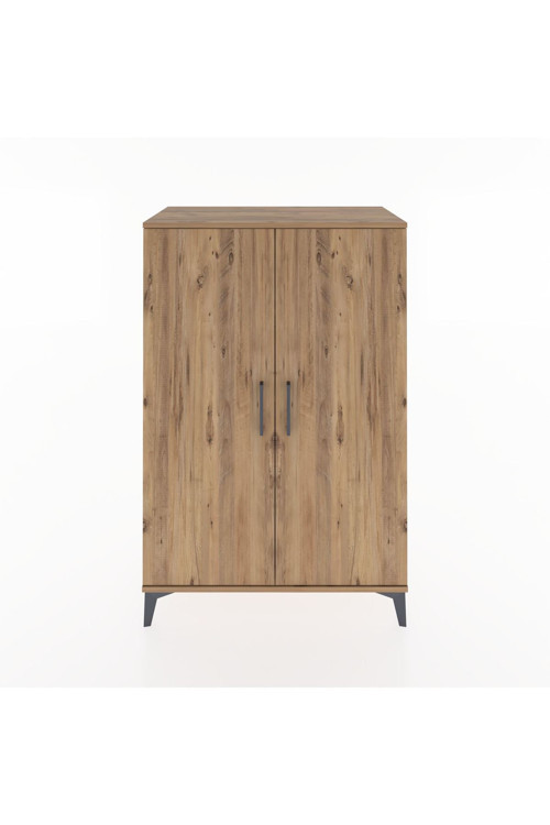 Hyperion Dolap 3 Raflı 2 Kapaklı 88 x 44 x 134 cm Çam - Çam