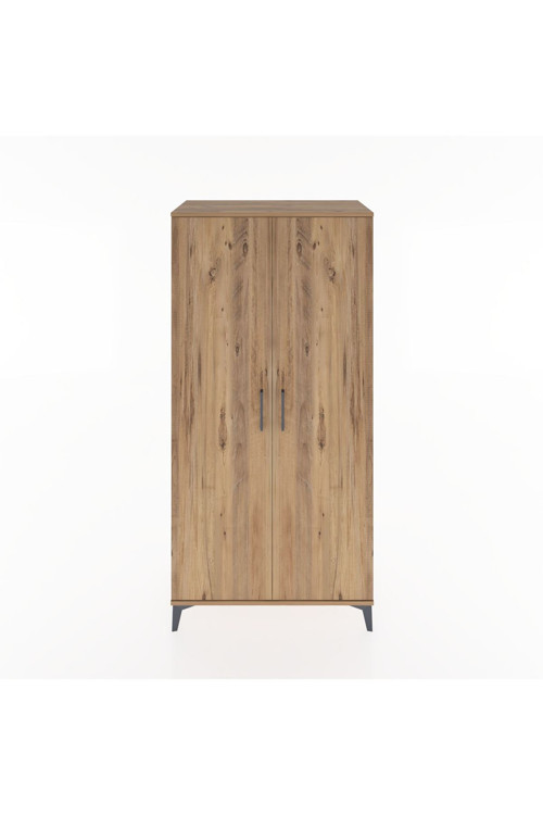 Hyperion Dolap 4 Raflı 2 Kapaklı 88 x 44 x 182 cm Çam - Çam