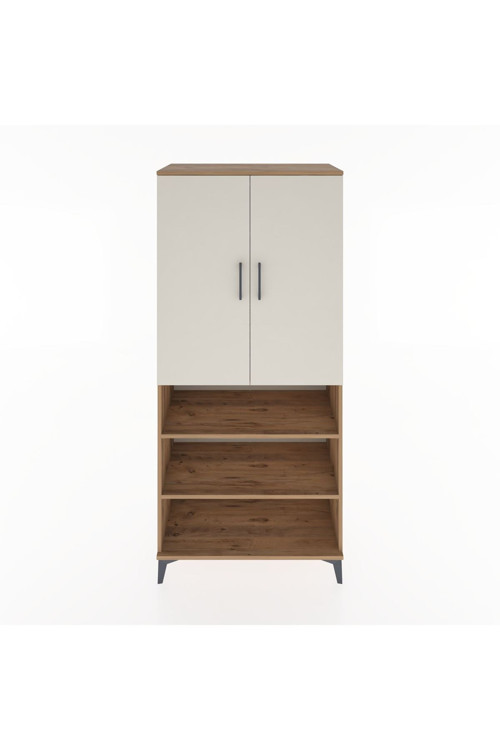 Hyperion Dolap 4 Raflı 2 Kapaklı 1 Askılı 88 x 44 x 195 cm Çam - Aytaşı