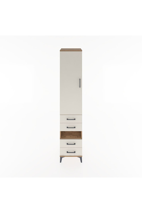 Hyperion Dolap 3 Raflı 4 Çekmeceli 1 Askılı 44 x 44 x 221 cm Çam - Aytaşı