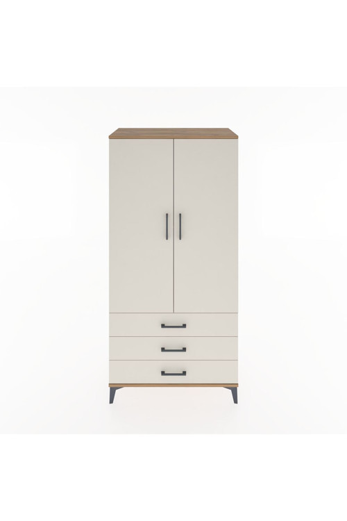 Hyperion Dolap 2 Raflı 3 Çekmeceli 2 Kapaklı 88 x 44 x 182 cm Çam - Aytaşı