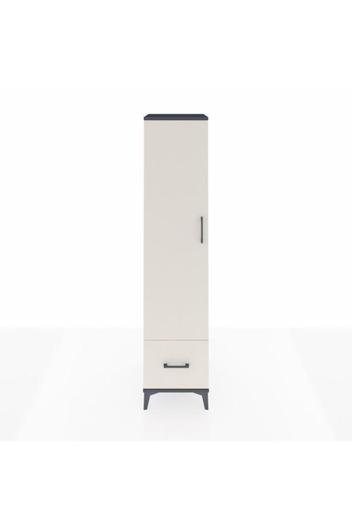 Hyperion Dolap 3 Raflı 1 Çekmeceli 1 Askılı 44 x 44 x 195 cm Antrasit - Aytaşı