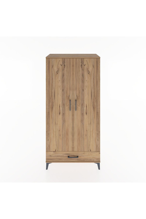 Hyperion Dolap 2 Raflı 1 Çekmeceli 1 Askılı 88 x 44 x 182 cm Çam - Çam
