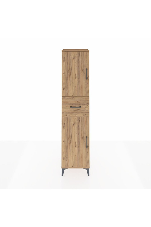 Hyperion Dolap 3 Raflı 1 Çekmeceli 2 Kapaklı 44 x 44 x 195 cm Çam - Çam