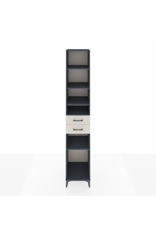 Hyperion Dolap 5 Raflı 2 Çekmeceli 44x44x243 Antrasit-Aytaşı