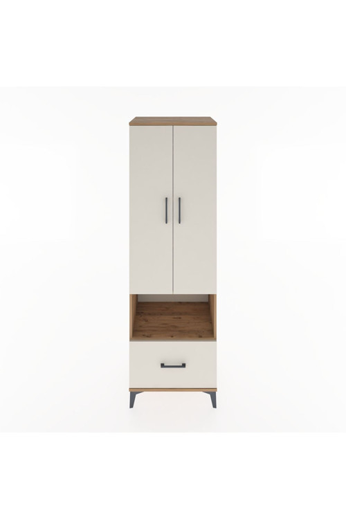 Hyperion Dolap 5 Raflı 1 Çekmeceli 2 Kapaklı 60 x 44 x 195 cm Çam - Aytaşı