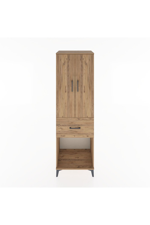 Hyperion Dolap 1 Raflı 1 Çekmeceli 1 Askılı 60 x 44 x 195 cm Çam - Çam
