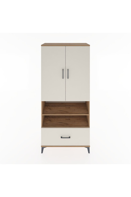 Hyperion Dolap 5 Raflı 1 Çekmeceli 2 Kapaklı 88 x 44 x 195 cm Çam - Aytaşı